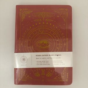 Magic of I Vegan leather blank unlined journal in coral rose - brand new! 🩷💛